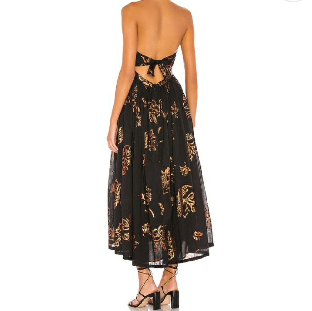 FREE PEOPLE BAJA BABE STRAPLESS MIDI DRESS - Picture 3 of 5